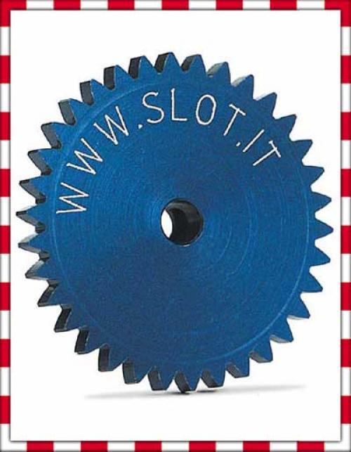 SLOT IT Spurzahnrad-SW 34  blau 19 mm